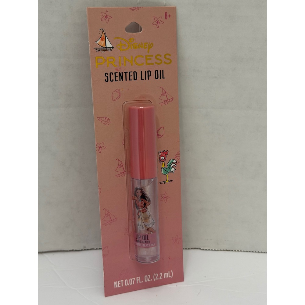 Disney‎ Princess Moana Scented Lip Oil Mango Taste Beauty 0.07 fl oz New